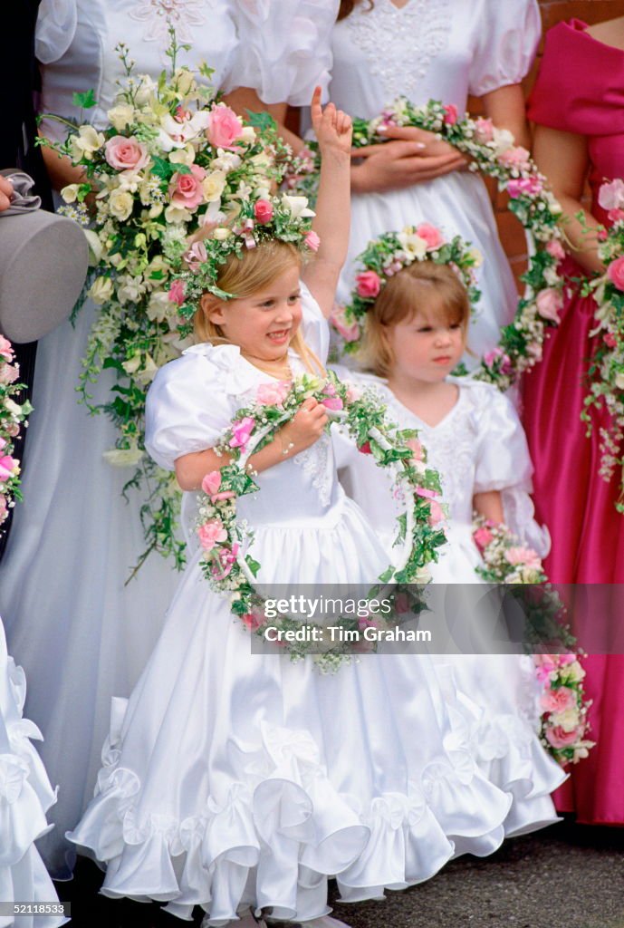 Beatrice And Eugenie As Bridesmaids