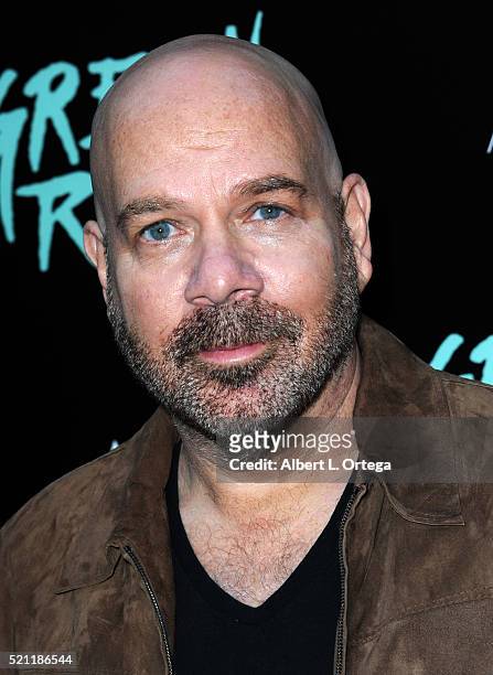 Actor Jason Stuart arrives for the Premiere Of A24's "Green Room" held at ArcLight Hollywood on April 13, 2016 in Hollywood, California.