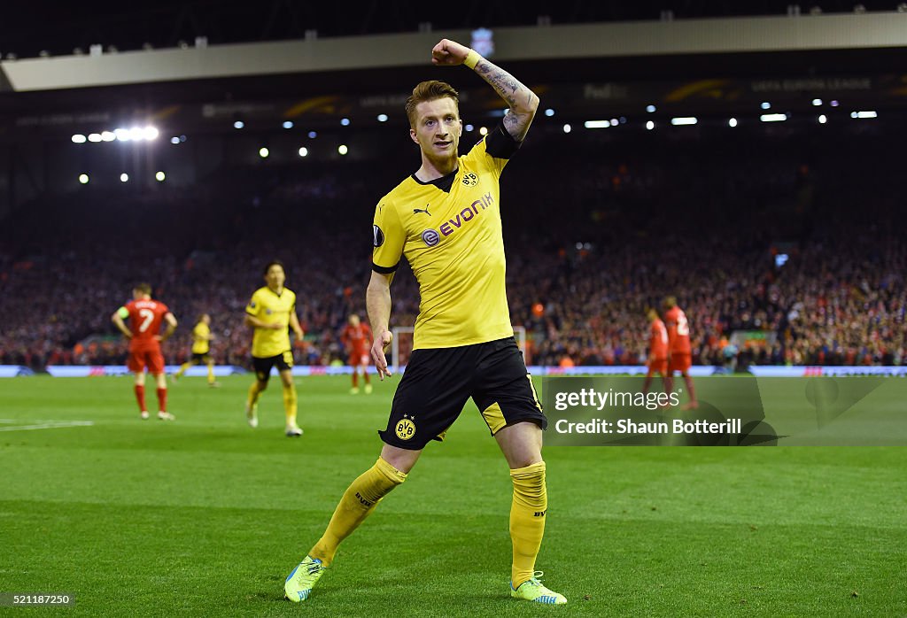 Liverpool v Borussia Dortmund - UEFA Europa League Quarter Final: Second Leg