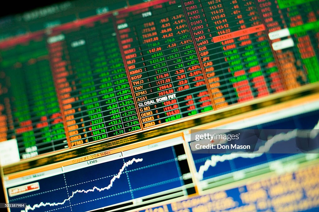Screenshot of Stock and Bond Information
