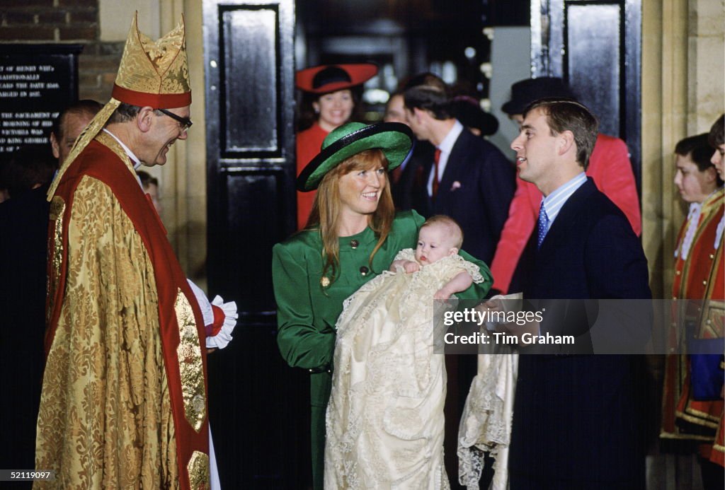 Andrew And Sarah And Beatrice Christening