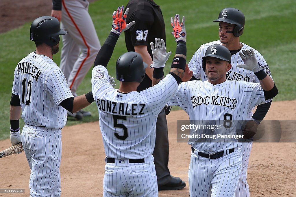 San Francisco Giants v Colorado Rockies