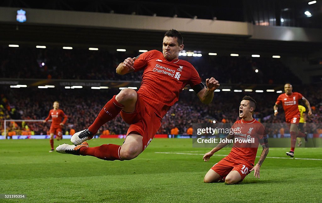 Liverpool v Borussia Dortmund - UEFA Europa League Quarter Final: Second Leg