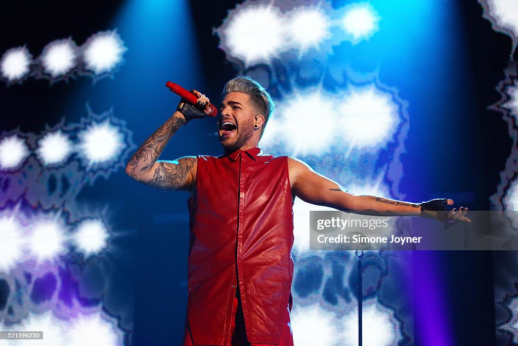 Adam Lambert Performs At Eventim Apollo In London