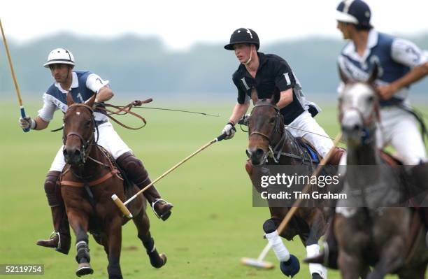 Polo Action Of Prince William Playing For The Mercedes-amg Polo Team Against He Sheikh Khalid Al Qasimi Of The Ruling Family Of Sharjah, United Arab...