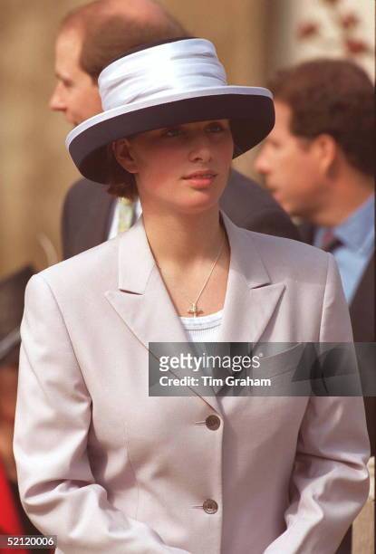 Zara Phillips, Daughter Of Princess Anne, At Easter Service, Windsor Castle