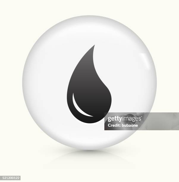 water drop icon on white round vector button - sweating icon stock illustrations