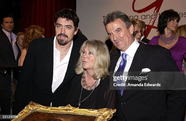 Actor Eric Braeden, his wife Dale and their son Christian celebrate Braeden's 25th anniversary playing legendary character Victor Newman on "The...