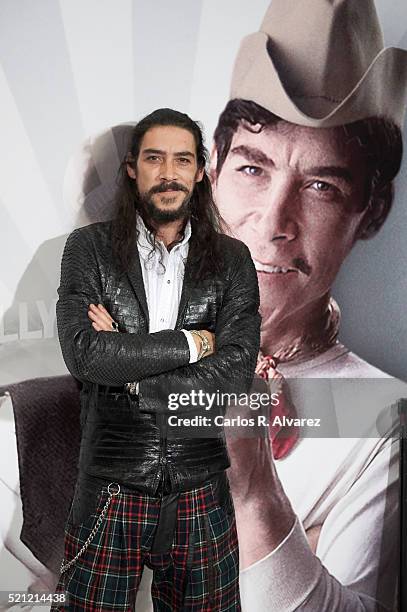 Spanish actor Oscar Jaenada attends "Cantinflas" premiere at the Verdi cinema on April 14, 2016 in Madrid, Spain.