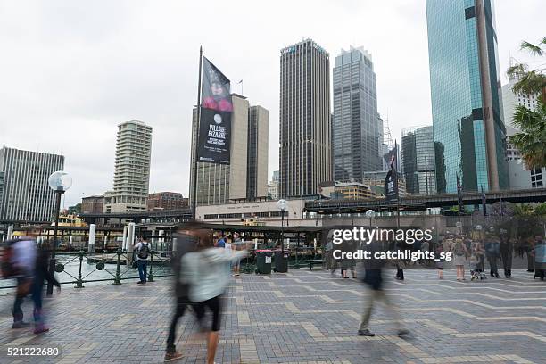 the circular quay, sydney australia - circular quay stock pictures, royalty-free photos & images