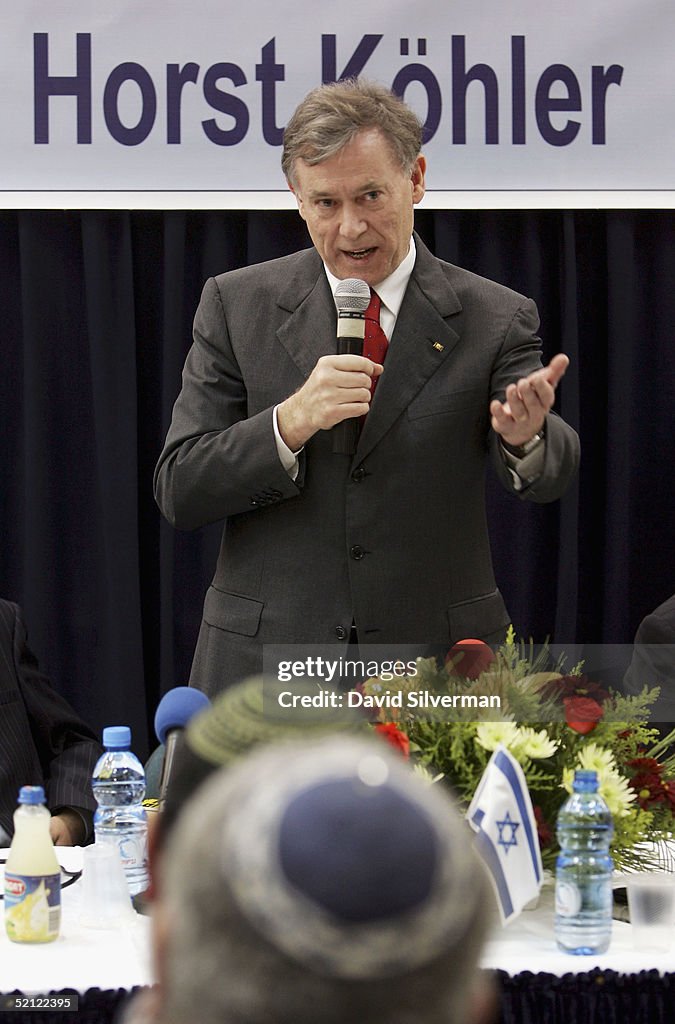 German President Kohler On A Two-Day State Visit To Israel