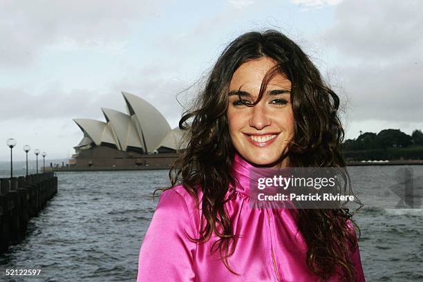 Actress Paz Vega poses for photographs during a promotional visit and screening for her latest movie "Spanglish" on February 2, 2005 in Sydney,...