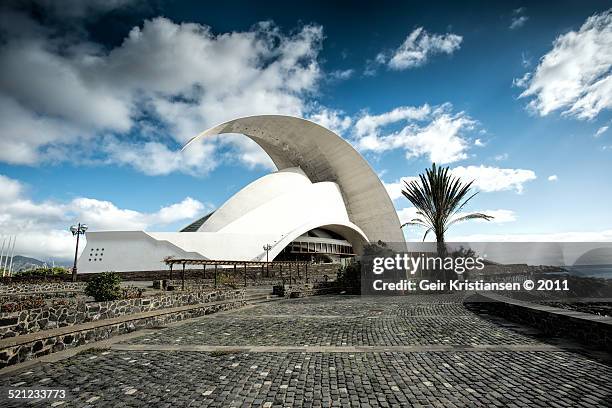 the auditorium in santa cruz - santa cruz de tenerife city stock pictures, royalty-free photos & images