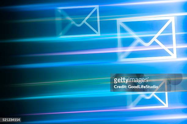 fast communication - email stock illustrations