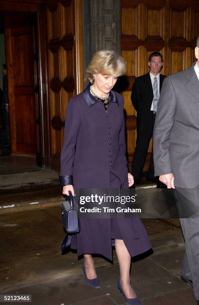 The Duchess of Gloucester at the V & A for a reception to launch the exhibition 'Style and Splendour Queen Maud of Norway's Wardrobe 1896-1938' part...