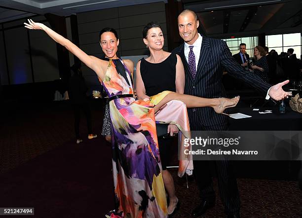 Cristen Barker, actress Bridget Moynahan and fashion photographer Nigel Barker attend Jumpstart's 11th Annual Scribbles to Novels Gala at Pier Sixty...