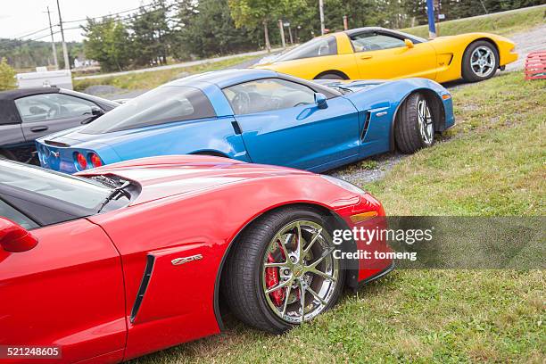 corvette c6 z06 - chevrolet corvette stockfoto's en -beelden