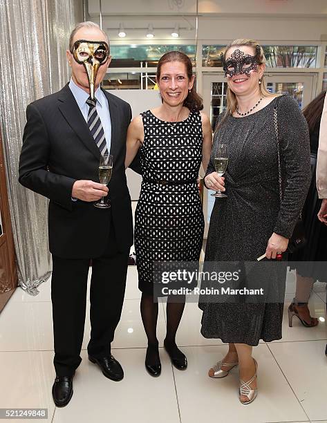 Marc Wittmer, Donna Praczukowski and Jeannette Seifert-Wittmer attend Osswald NYC Il Profumo Perfume Launch on April 14, 2016 in New York City.