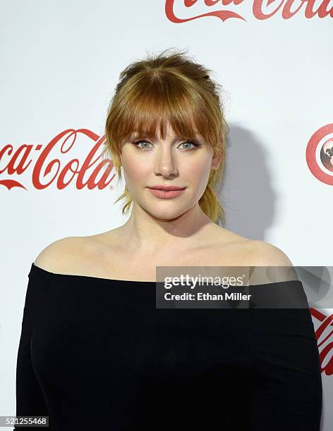 Actress Bryce Dallas Howard, recipient of the Excellence in Acting Award, attends the CinemaCon Big Screen Achievement Awards brought to you by the...