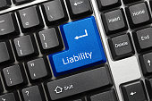 Conceptual keyboard - Liability (blue key)