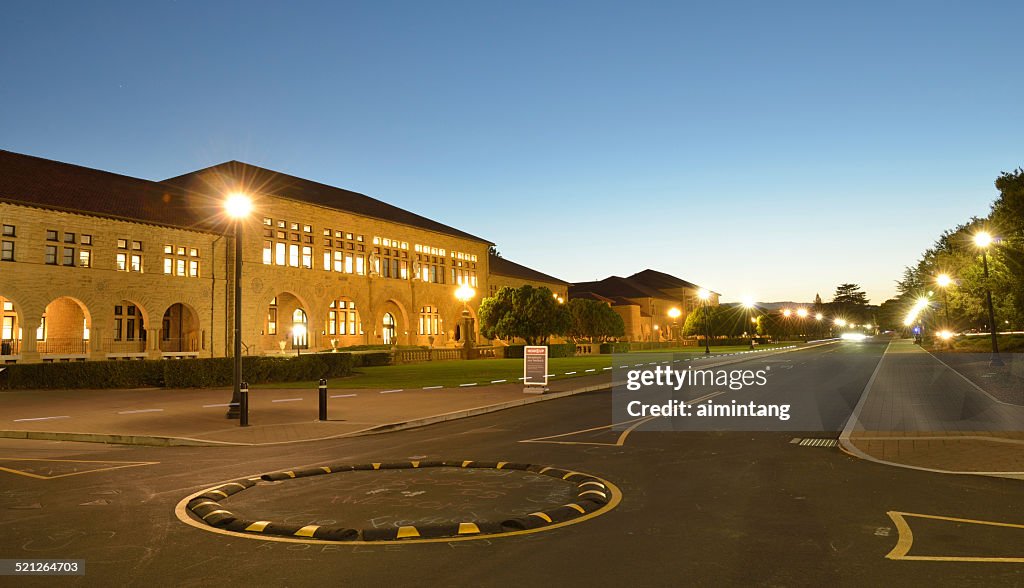 Night View of Stanford University Campus