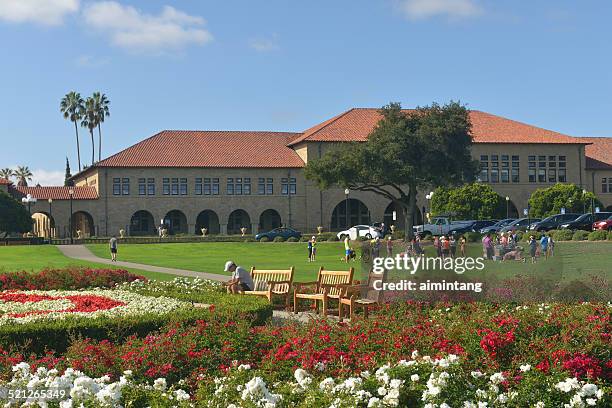 the oval park in stanford university - stanford california stock pictures, royalty-free photos & images