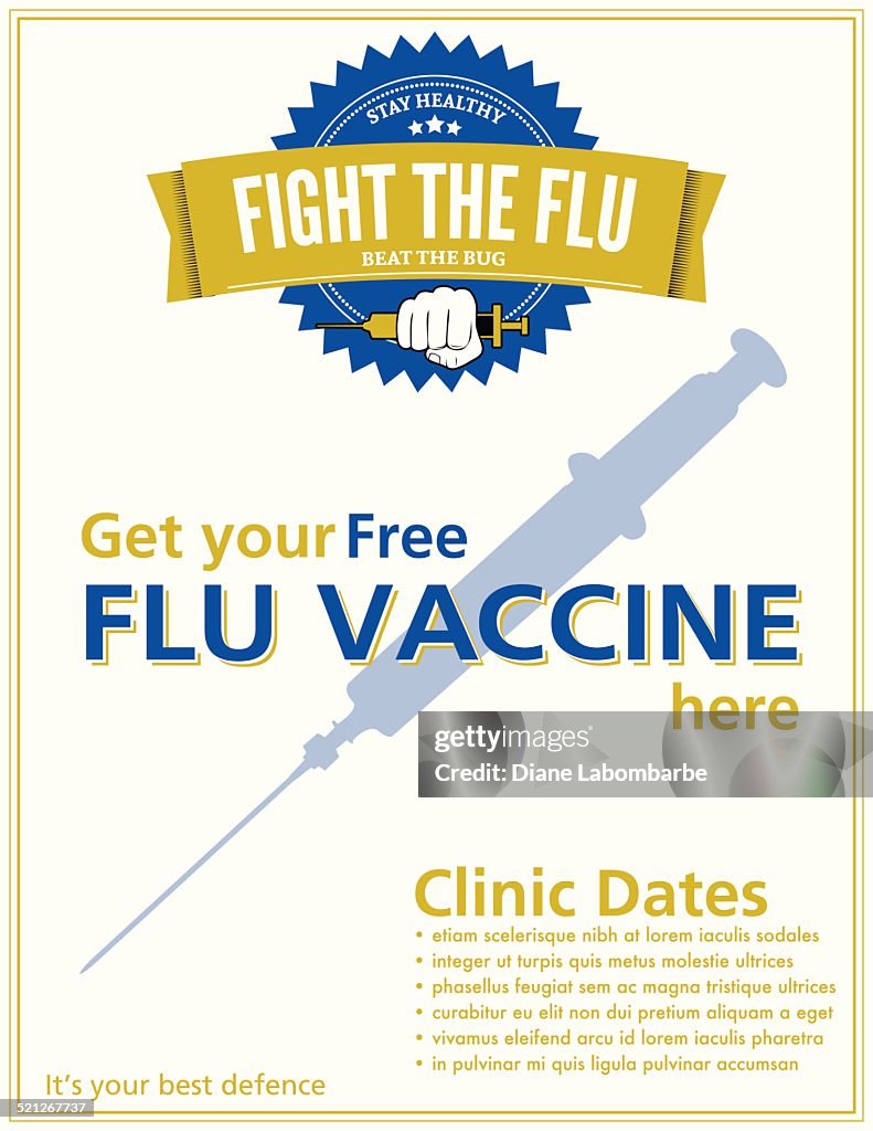 Flu Shot Clinic Poster