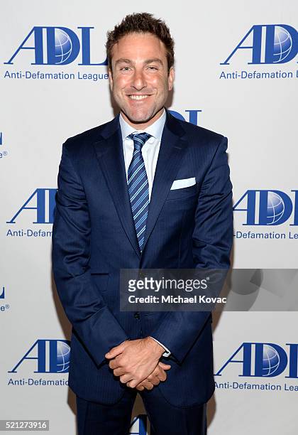 Tennis Player Justin Gimelstob attends the ADL Entertainment Industry Dinner at The Beverly Hilton Hotel on April 14, 2016 in Beverly Hills,...