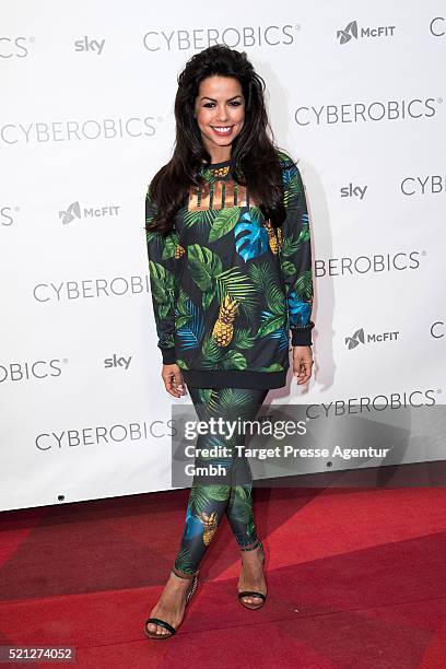 Fernanda Brandao attends the 'World of Cyberobics' presentation on April 14, 2016 in Berlin, Germany.