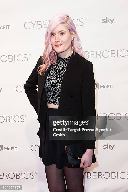Madeline Juno attends the 'World of Cyberobics' presentation on April 14, 2016 in Berlin, Germany.