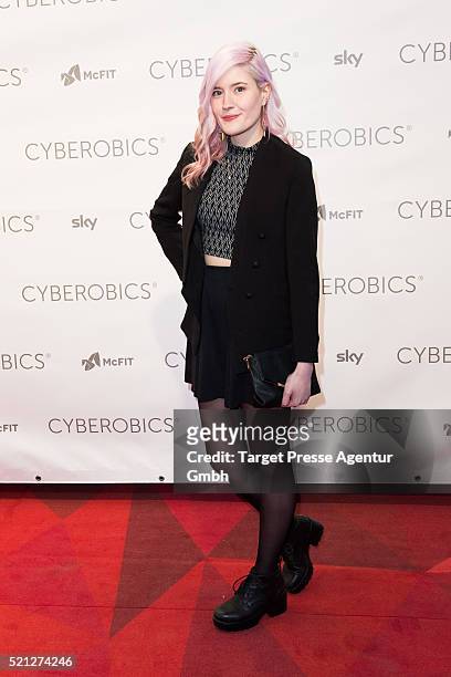 Madeline Juno attends the 'World of Cyberobics' presentation on April 14, 2016 in Berlin, Germany.