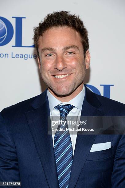 Tennis Player Justin Gimelstob attends the ADL Entertainment Industry Dinner at The Beverly Hilton Hotel on April 14, 2016 in Beverly Hills,...