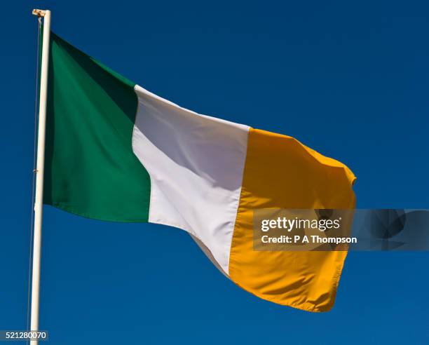 irish flag - ireland flag stock pictures, royalty-free photos & images