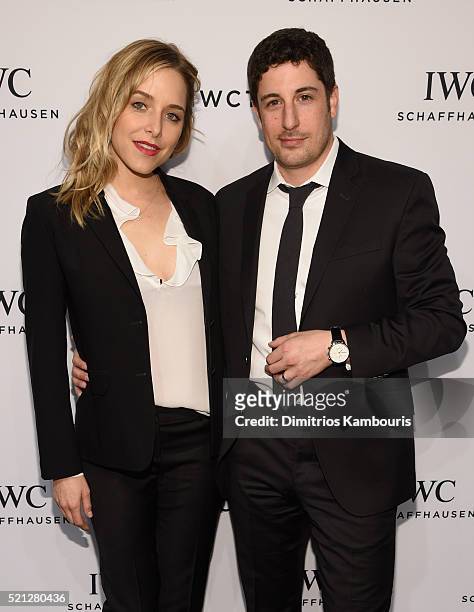 Actors Jenny Mollen and Jason Biggs attend the exclusive gala event For the Love of Cinema during the Tribeca Film Festival hosted by luxury watch...