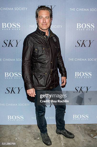 Actor John Corbett attends the premiere of IFC Films' "Sky" hosted by The Cinema Society and Hugo Boss at Metrograph on April 14, 2016 in New York...