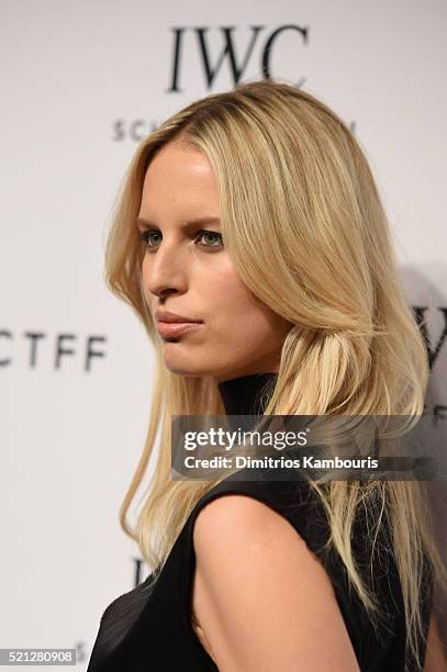 Supermodel Karolina Kurokova attends the exclusive gala event For the Love of Cinema during the Tribeca Film Festival hosted by luxury watch...