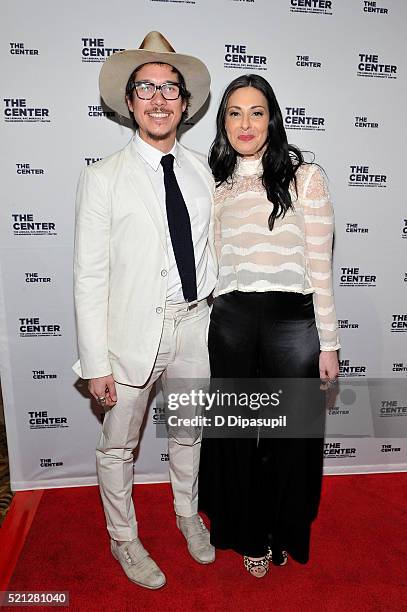 Nick Onken and Stacy London attend The LGBT Center of New York's annual fundraising dinner honoring Mary-Louise Parker and BNY Mellon at Cipriani...