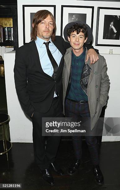 Actors Norman Reedus and Paul Iacono attend The Cinema Society and Hugo Boss host the premiere of IFC Films' "Sky" after party at Omar's on April 14,...