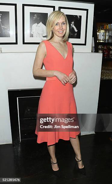 Jane Keltner de Valle attends The Cinema Society and Hugo Boss host the premiere of IFC Films' "Sky" after party at Omar's on April 14, 2016 in New...