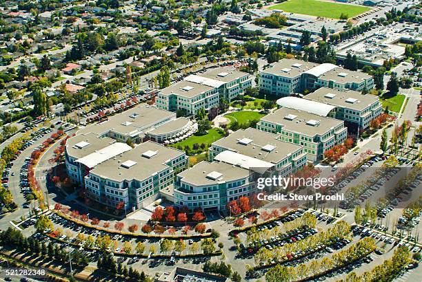 apple computer headquarters - apple building stock pictures, royalty-free photos & images