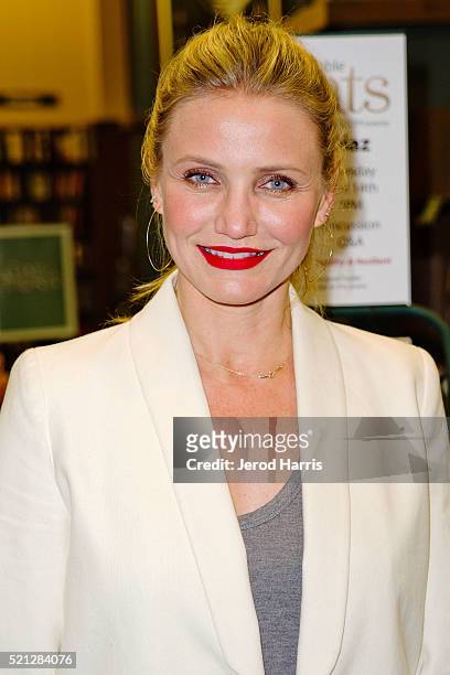 Cameron Diaz signs copies of her book 'The Longevity Book: The Science Of Aging, The Biology Of Strength, And The Privilege Of Time' at Barnes &...