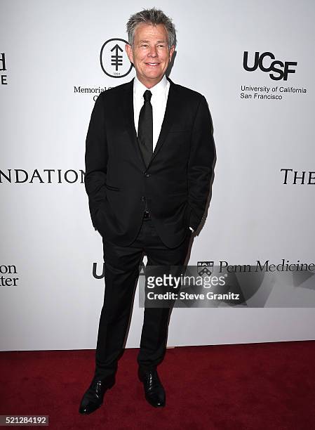 David Foster arrives at the Sean Parker And The Parker Foundation Launch The Parker Institute For Cancer Immunotherapy Gala on April 13, 2016 in Los...