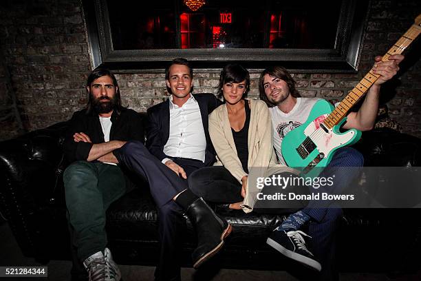 Jason Schwartzman ,Johnny Simmons, Frankie Shaw and Robert Schwartzman attend The 2016 Tribeca Film Festival After Party For Dreamland At Berlin on...
