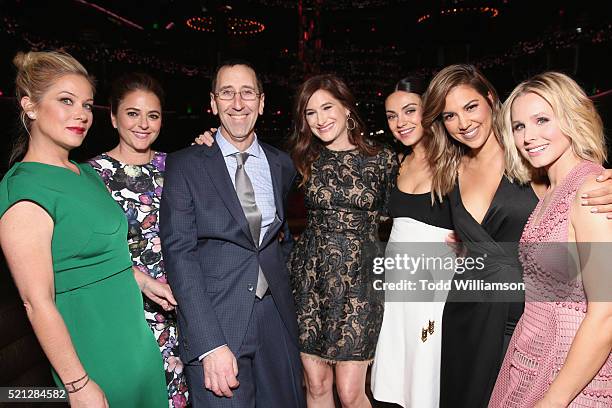 Actress Christina Applegate, actress/screenwriter Annie Mumolo,Cinemacon Managing Director Mitch Neuhauser, actresses Kathryn Hahn,Mila Kunis,...