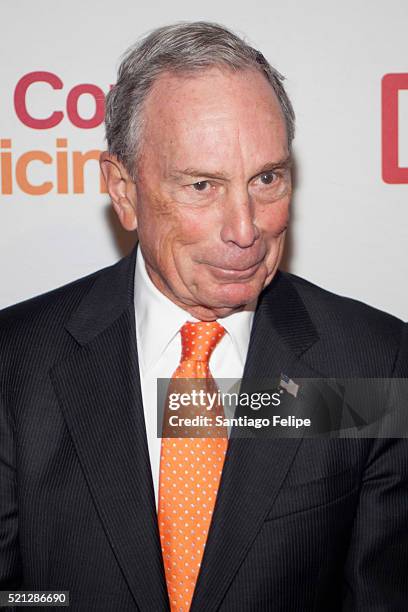 Michael R. Bloomberg attends 2016 Marfan Foundation HeARTworks Gala at Cipriani 42nd Street on April 14, 2016 in New York City.