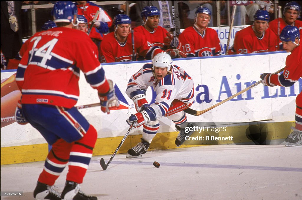 Messier, Recchi And Popovic At MSG