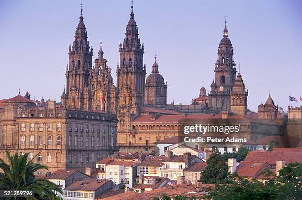 santiago de compostella - cattedrale di san giacomo a santiago di compostela foto e immagini stock