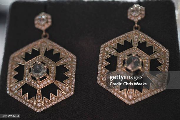 General view of atmosphere is seen at the launch of Jade Jagger's new fine jewelry collection at Chateau Marmont on April 14, 2016 in Los Angeles,...
