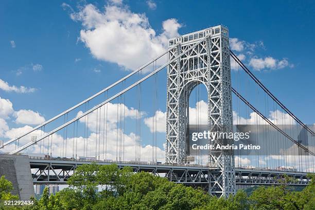 george washington bridge - george washington bridge stock pictures, royalty-free photos & images