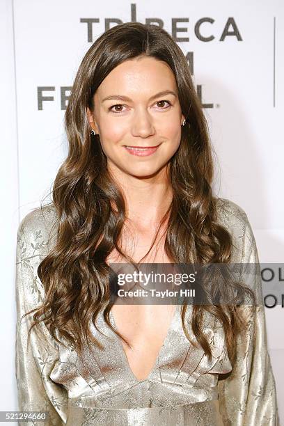 Actress Kate Maberly attends the 'The Devil And The Deep Blue Sea' Premiere during 2016 Tribeca Film Festival at BMCC John Zuccotti Theater on April...